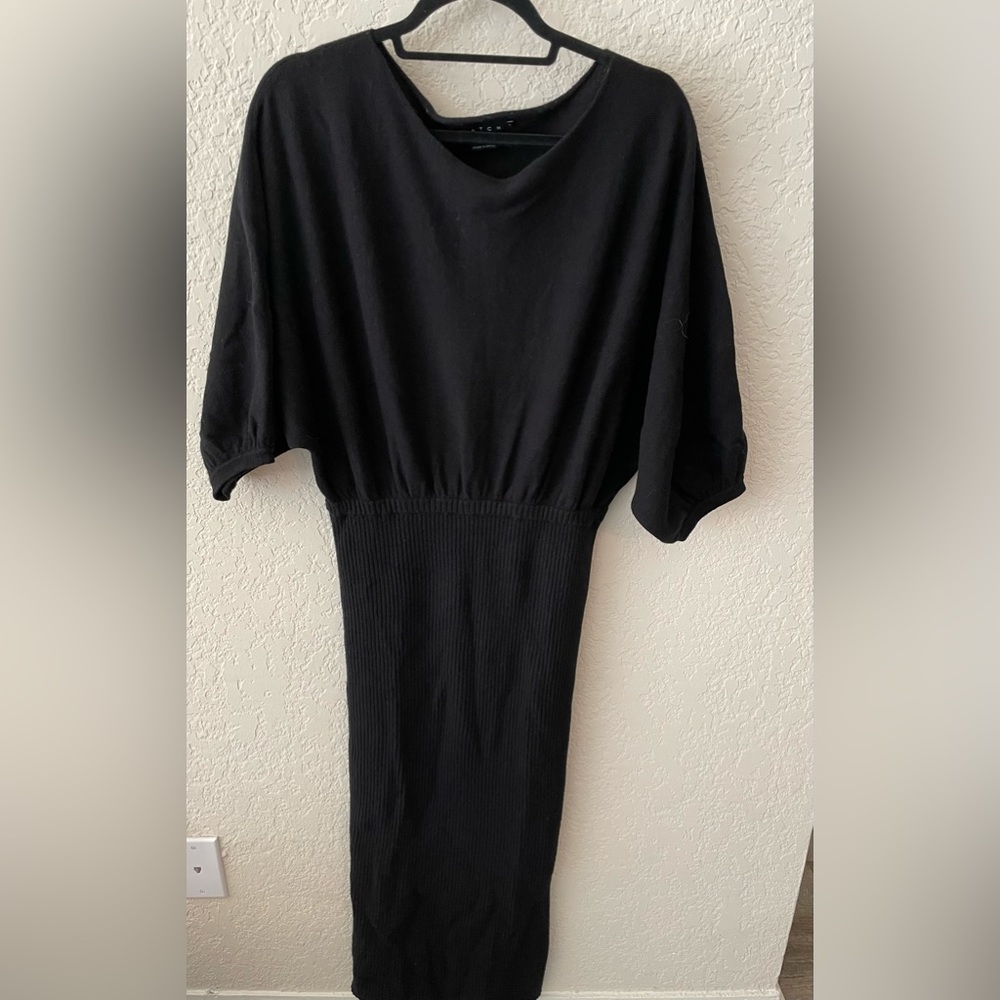 Hatch Maternity Dress 1 Black Sweater Wool Small